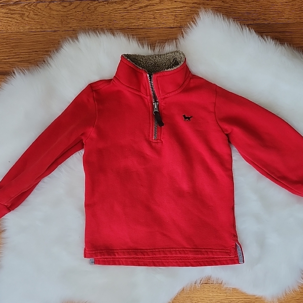 Carter's Half Zip Fleece Pullover Red, 4T